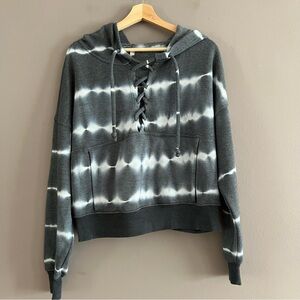 Fp Movement By Free People Tops Free People Tie Dye Believer Lace-Up Hoodie Sz S